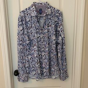 Luchiano Visconti patterned button down - men’s size XXL